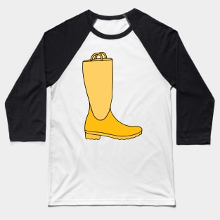 Yellow Rain Boots Baseball T-Shirt